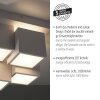 Leuchten Direkt plafón LED TETRIS blanco, con módulos cúbicos y luz cálida, 3000 Kelvin