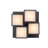 Leuchten Direkt plafón LED TETRIS geométrico 3000 Kelvin cálido para pasillos y recibidores