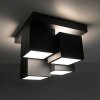 Leuchten Direkt plafón LED TETRIS geométrico 3000 Kelvin cálido para pasillos y recibidores