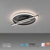 Leuchten Direkt plafón LED KORSA, aro cruzado, memoria y luz cálida 3000 Kelvin