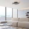 Leuchten Direkt plafón LED KORSA, aro cruzado, memoria y luz cálida 3000 Kelvin