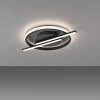 Leuchten Direkt plafón LED KORSA, aro cruzado, memoria y luz cálida 3000 Kelvin