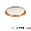 Leuchten Direkt Plafón LED redondo SATI con memoria, latón y luz cálida de 3000 Kelvin