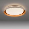 Leuchten Direkt Plafón LED redondo SATI con memoria, latón y luz cálida de 3000 Kelvin