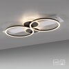 Leuchten Direkt plafón LED TROOPER con aros ovalados, blanco, 3000 Kelvin blanco cálido