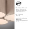 Leuchten Direkt Plafón de techo DURO, 3 pantallas cilíndricas beige, 3000 Kelvin cálidos