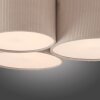 Leuchten Direkt Plafón de techo DURO, 3 pantallas cilíndricas beige, 3000 Kelvin cálidos