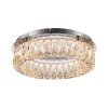 Leuchten Direkt plafón LED KULUNKA, anillos de vidrio facetado claro, 3000 Kelvin cálida