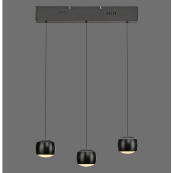 Leuchten Direkt lámpara colgante LED BALLINI, regulable en altura, 3000 Kelvin, luz cálida