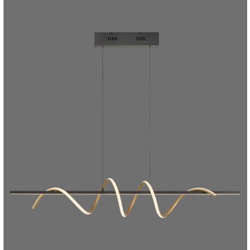 Leuchten Direkt lámpara colgante LED Emanda, memoria, luz cálida 3000 Kelvin, longitud 121 cm