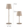 Leuchten Direkt lámpara de mesa BOTERIA LED 3000 Kelvin cálida con pantalla inclinable