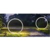 Leuchten Direkt Lámpara de jardín con piqueta ZIRKULU, aro LED, 3000 Kelvin blanco cálido