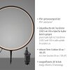 Leuchten Direkt Lámpara de jardín con piqueta ZIRKULU, aro LED, 3000 Kelvin blanco cálido