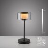 Paul Neuhaus lámpara de mesa RIKA LED, pantalla cilíndrica, memoria, 3000 Kelvin cálida
