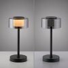 Paul Neuhaus lámpara de mesa RIKA LED, pantalla cilíndrica, memoria, 3000 Kelvin cálida