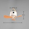 Reality lámpara ventilador Rena, avión, LED regulable con mando, 4000 Kelvin blanco neutro