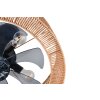 Reality Ventilador de techo Smillum con luz, pantalla trenzada cruda y mando a distancia