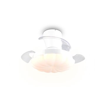 Reality ventilador de techo Boras, LED, temperatura de color ajustable 2700-6500 Kelvin