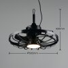 Reality Ventilador de techo Oslo, temperatura de color regulable 2700-6500 Kelvin
