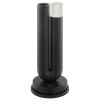 Brilliant lámpara de mesa Sayu LED cilíndrica, pantalla negra, 2700 Kelvin blanco cálido