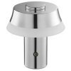 Brilliant Leuchten lámpara de mesa cónica LED Kinich, blanca, luz cálida, 2700 Kelvin