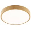 Brilliant Plafón LED Teranon, borde plano color madera clara, 3000 Kelvin blanco cálido
