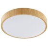 Brilliant Plafón LED Teranon, borde plano color madera clara, 3000 Kelvin blanco cálido