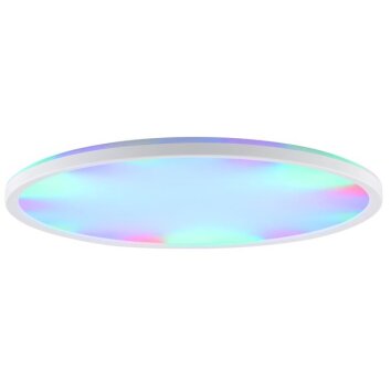 Brilliant plafón LED Lumaro, RGB, regulable con mando, blanco neutro 4000 Kelvin
