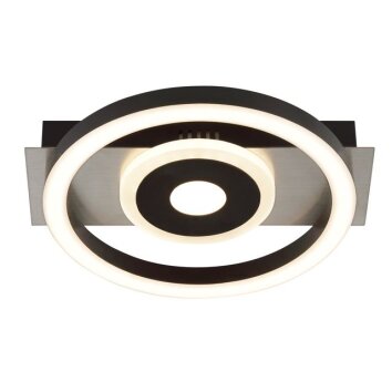 Brilliant Plafón LED Maureen, anillos concéntricos y memoria, luz cálida 3000 Kelvin