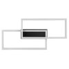 Brilliant plafón LED rectangular Jorvic con dos marcos negros superpuestos
