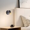 Brilliant Aplique de pared moderno Vigolo, orientable, interior dorado, 3000 Kelvin cálido