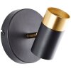 Brilliant Aplique de pared moderno Vigolo, orientable, interior dorado, 3000 Kelvin cálido