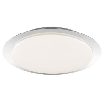 Brilliant plafón LED Vittoria plano redondo, temperatura de color regulable 2700-6500 Kelvin