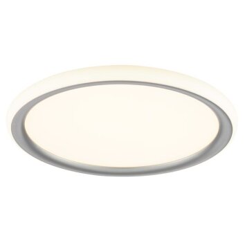 Brilliant plafón LED Carloz, forma plana circular, luz cálida 3000 Kelvin, con memoria