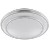 Brilliant plafón LED Luciano, redondo con relieves circulares, 4000 Kelvin blanco neutro