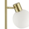 Brilliant Leuchten Lámpara de pie Cony con pantalla esférica blanca, foco orientable