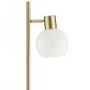 Brilliant Leuchten Lámpara de pie Cony con pantalla esférica blanca, foco orientable