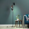 Brilliant Leuchten, lámpara de pie Jane, 3 focos cilíndricos orientables marrones
