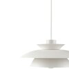 Brilliant Leuchten lámpara colgante Appia con pantalla cónica blanca y estilo moderno