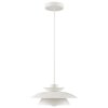 Brilliant Leuchten lámpara colgante Appia con pantalla cónica blanca y estilo moderno