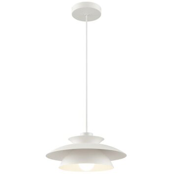 Brilliant Leuchten lámpara colgante Appia con pantalla cónica blanca y estilo moderno