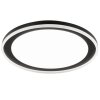 Brilliant plafón LED Pederson, plano y redondo, negro, color ajustable 2700-6500 Kelvin