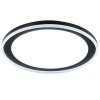 Brilliant plafón LED Pederson, plano y redondo, negro, color ajustable 2700-6500 Kelvin