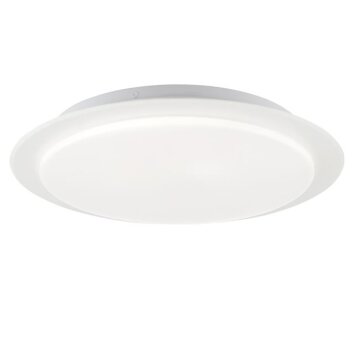 Brilliant plafón LED moderno Vittoria, forma plana y redonda, blanco, 4000 Kelvin neutro