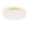 Brilliant plafón LED Solistra, redondo y plano, con memoria, luz cálida 3000 Kelvin
