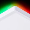 Brilliant Plafón LED cuadrado Tanida, dimable por mando, luz ajustable 3000-6500 Kelvin