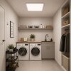 Brilliant Leuchten Plafón LED cuadrado Trevis moderno blanco, luz neutra de 4000 Kelvin