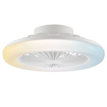 Brilliant plafón LED Montero blanco, temperatura de color regulable 2700-6500 Kelvin