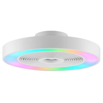 Brilliant plafón blanco LED Catania, temperatura de color regulable 2700-6500 Kelvin