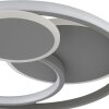 Brilliant Plafón LED redondo Runda, con aros dobles, memoria y luz cálida de 3000 Kelvin